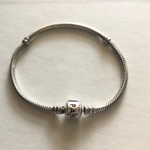 💕3/$85 PANDORA MOMENTS SNAKE CHAIN BRACELET 7.1” - Picture 2 of 10